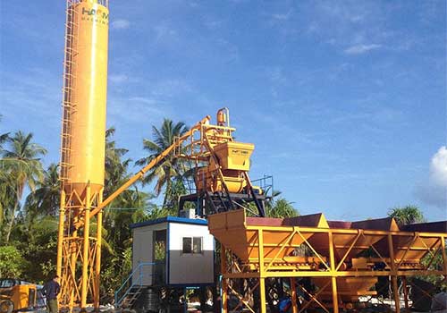 HZS35 concrete batching plant  Video