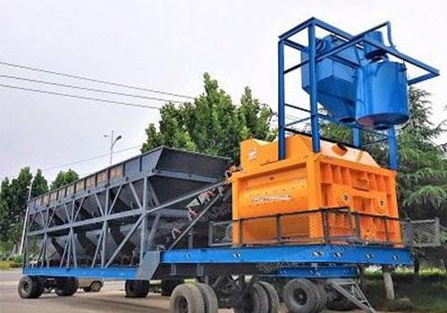 YHZS25 25cbm per hour portable ready mixed mobile concrete batching plant