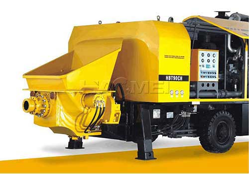 Concrete pump delivery wheelbarrow cement mixer