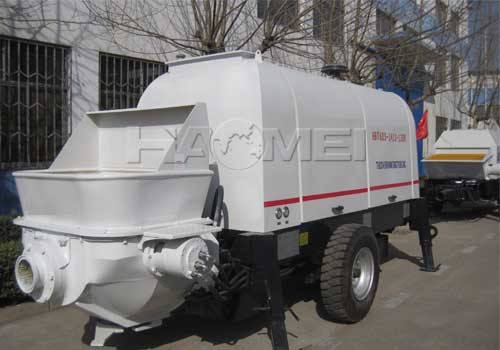 Trailer mounted concrete pump mini pump machine