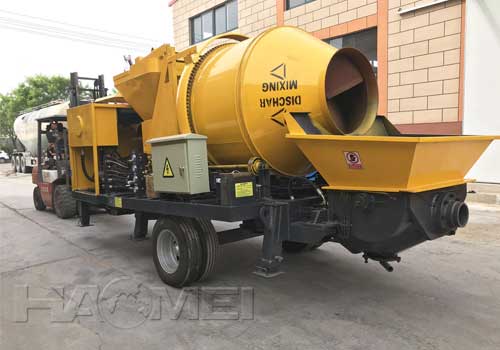 Machine mounted concrete pump high pressure concrete pump